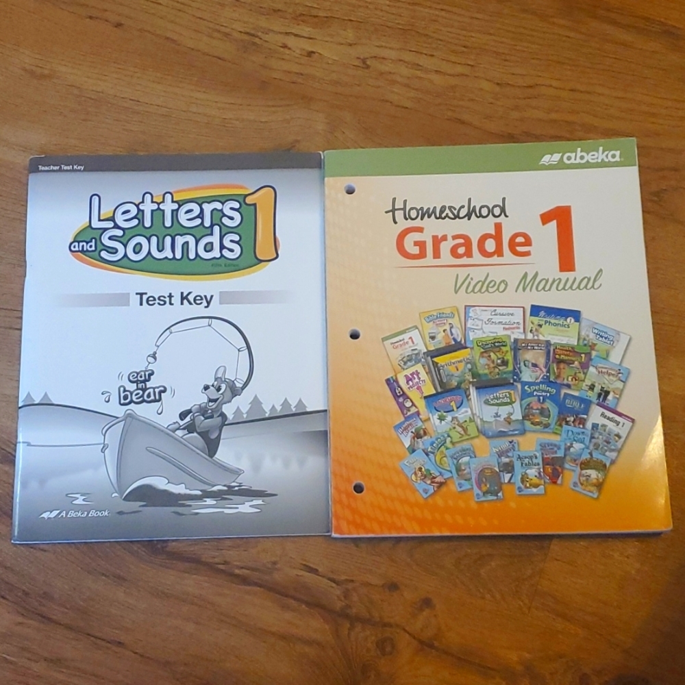 Abeka Letters and Sounds 1 test key and Abeka Grade 1 Video Manual